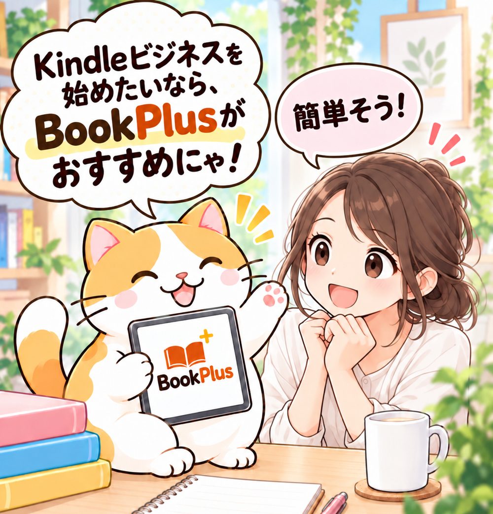 Kindleビジネスを始めたいなら、BookPlusがおすすめにゃ！